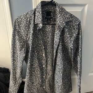 H&M Monochrome Floral Shirt